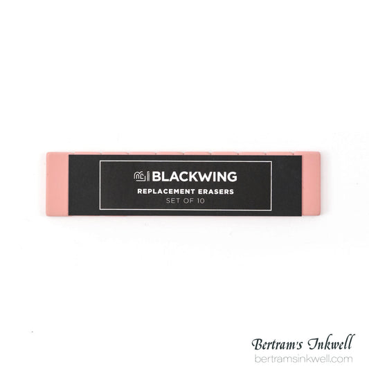 Blackwing Replacement Erasers Set of 10 in Pink