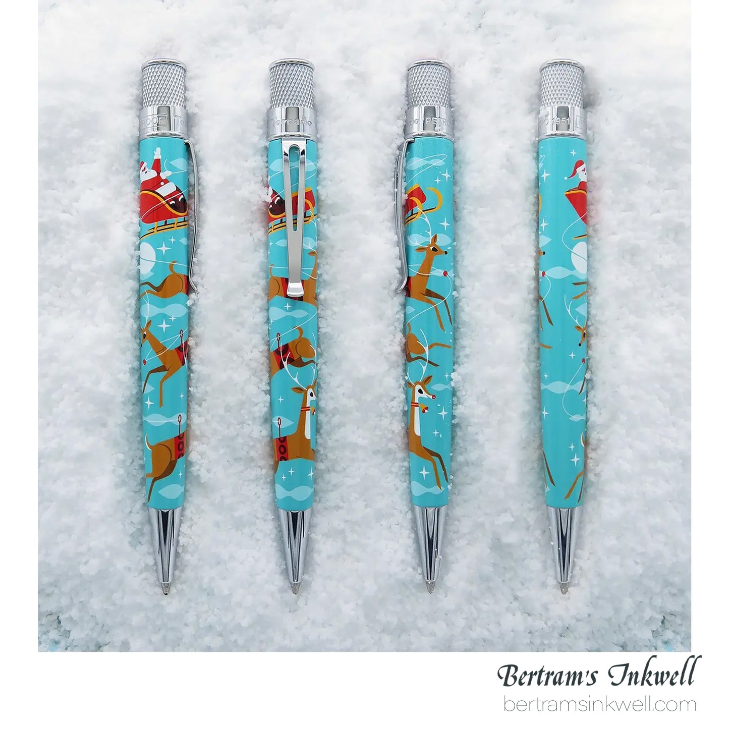 Retro 51 Tornado Popper™ - Merry and White by Invisible Creatures Rollerball Limited Edition