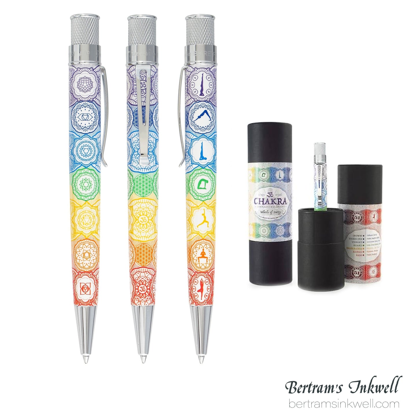 Retro 51 Tornado - Chakra Rainbow Rollerball