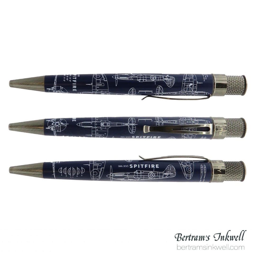 Retro 51 Tornado™ Popper - Imperial War Museum Spitfire Blueprint Rollerball