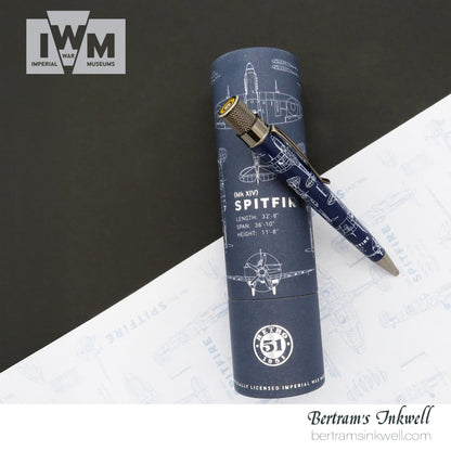 Retro 51 Tornado™ Popper - Imperial War Museum Spitfire Blueprint Rollerball