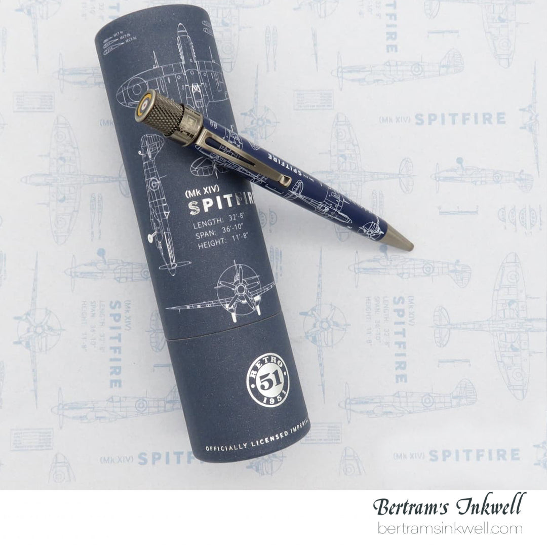 Retro 51 Tornado™ Popper - Imperial War Museum Spitfire Blueprint Rollerball