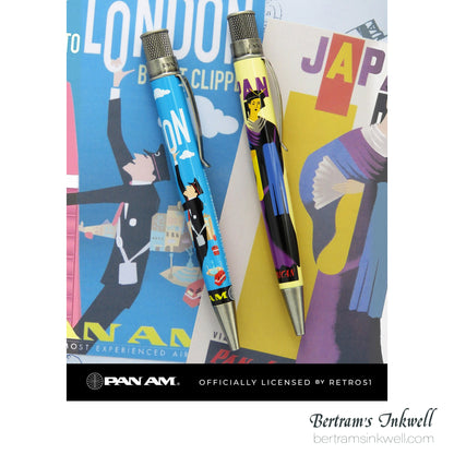 Retro 51 Tornado Pan Am London Poster Retractable Rollerball