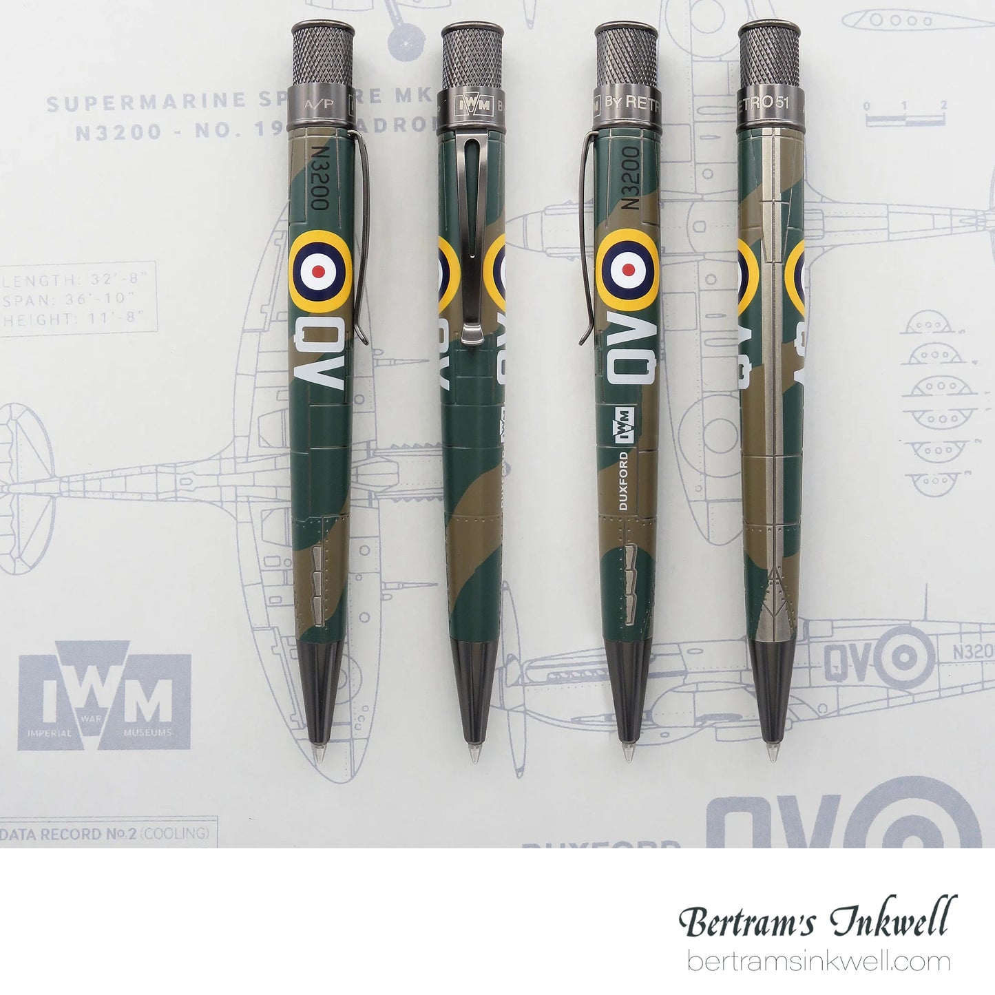 Retro 51 Tornado™ Popper - Imperial War Museum Spitfire N3200 Rollerball