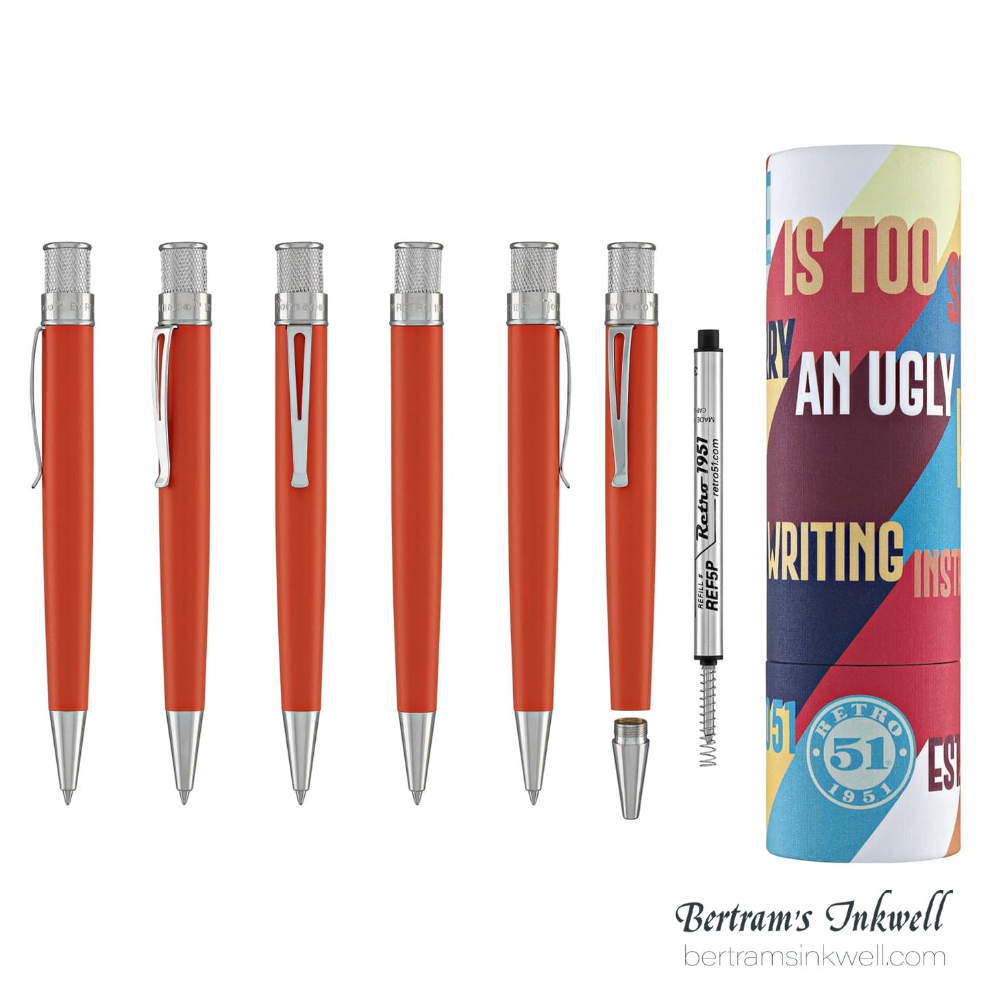 Retro 51 Tornado Seasonal Touch Autumn Orange Retractable Rollerball