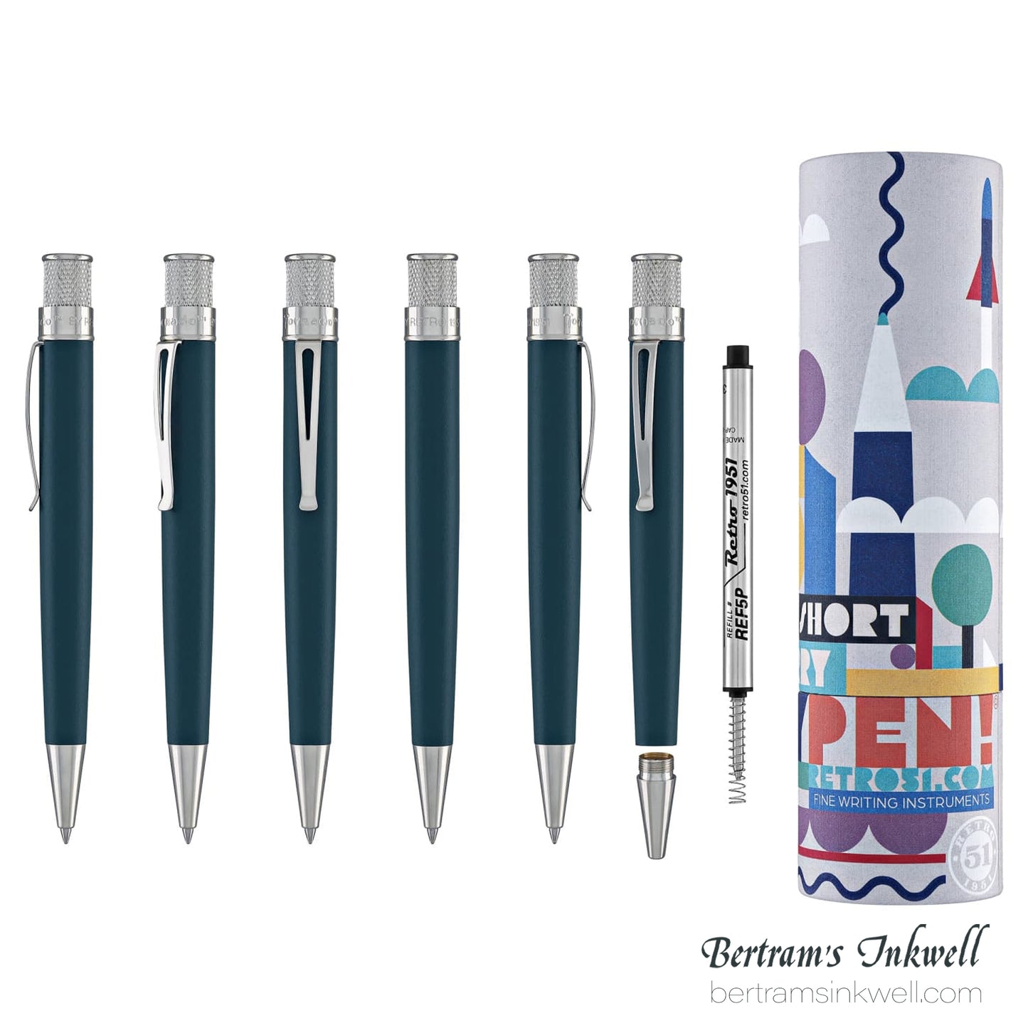 Retro 51 Tornado Seasonal Touch Dusk Blue Retractable Rollerball