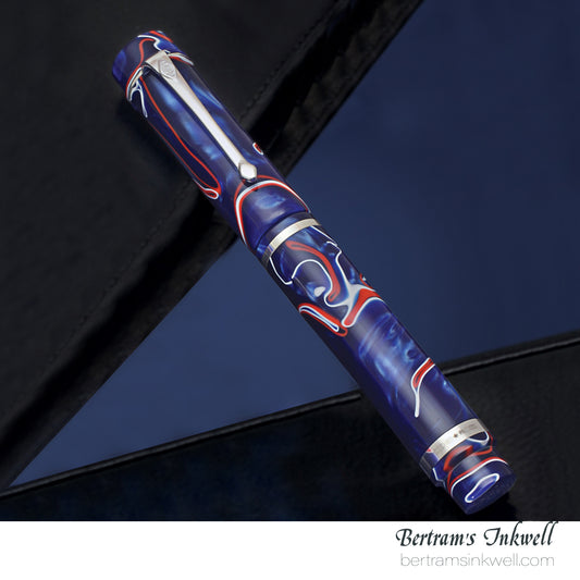 Conway Stewart Model Bard Red, White, Blue Limited Edition Fountain Pen, 2013