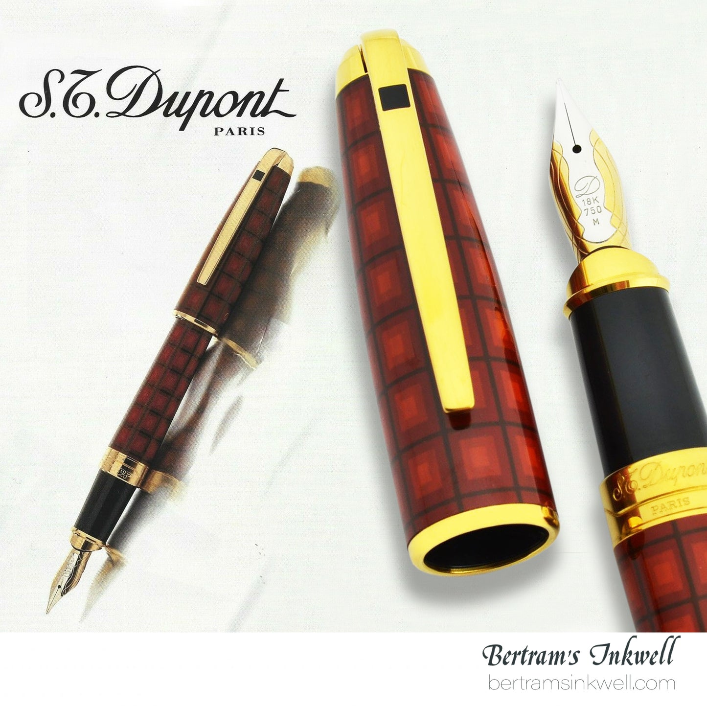 S.T. Dupont Olympio Large Vertigo Fountain Pen 480500, 1996