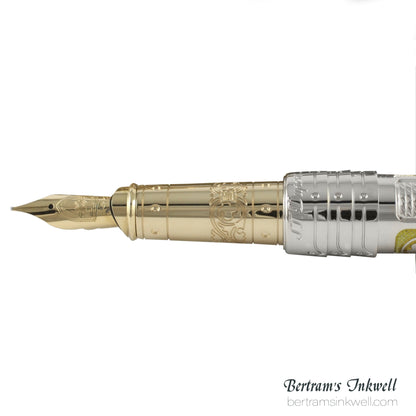 S.T. DUPONT White Knight Prestige Limited Edition Fountain Pen 242030, 2014