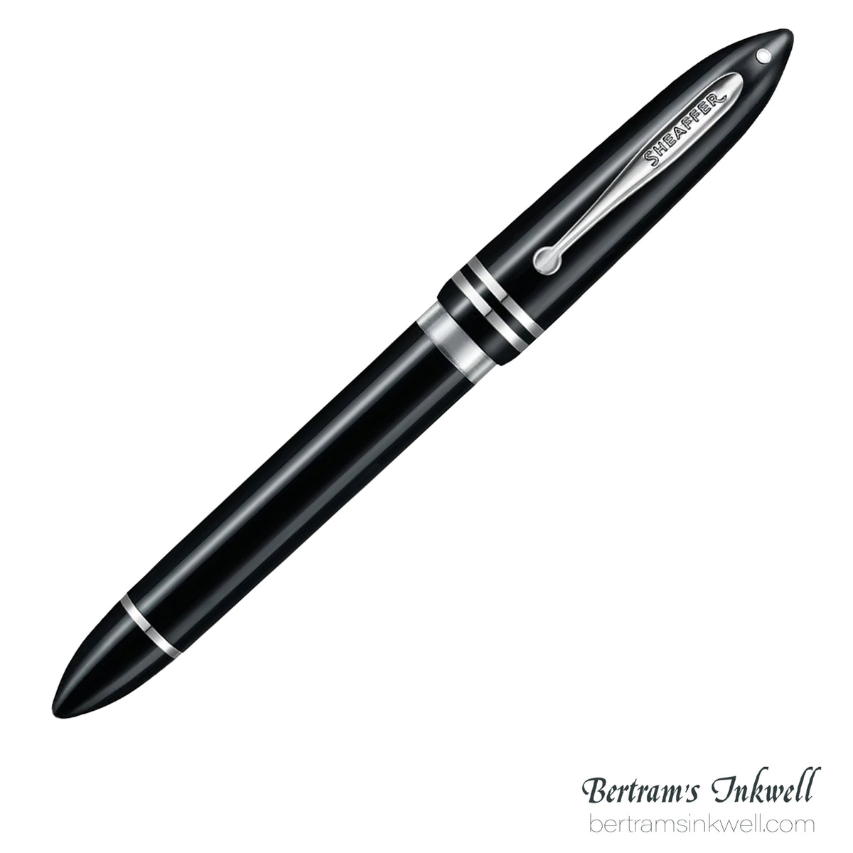 Sheaffer Balance III E892 Glossy Black & Chrome Trim Fountain Pen