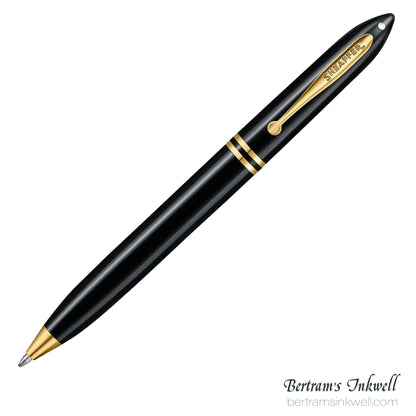 Sheaffer Balance III E893 Glossy Black & Gold Trim Ballpoint