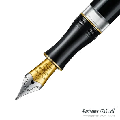 Sheaffer Balance III E893 Glossy Black & Gold Trim Fountain Pen
