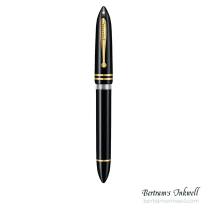 Sheaffer Balance III E893 Glossy Black & Gold Trim Fountain Pen