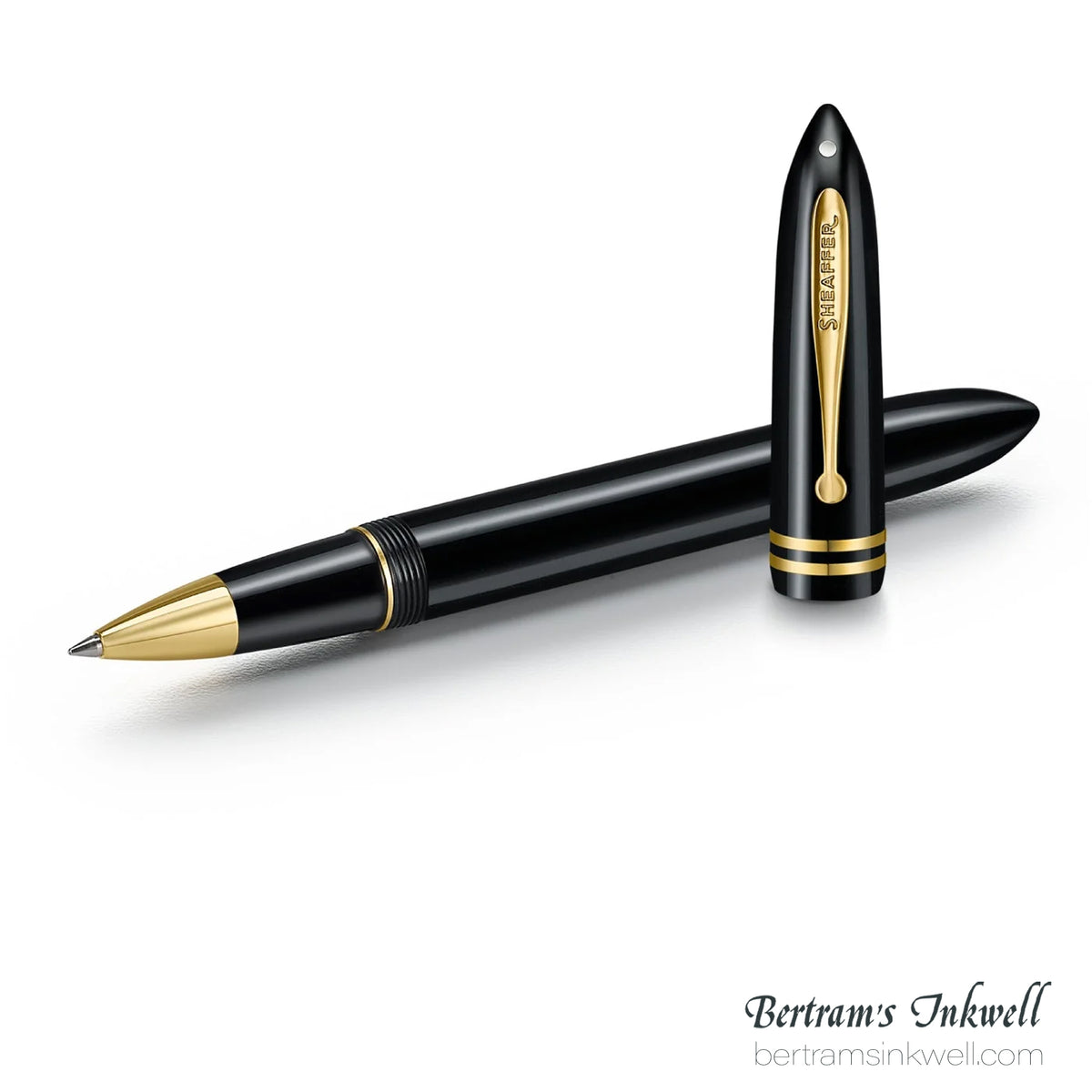Sheaffer Balance III E893 Glossy Black & Gold Trim Rollerball