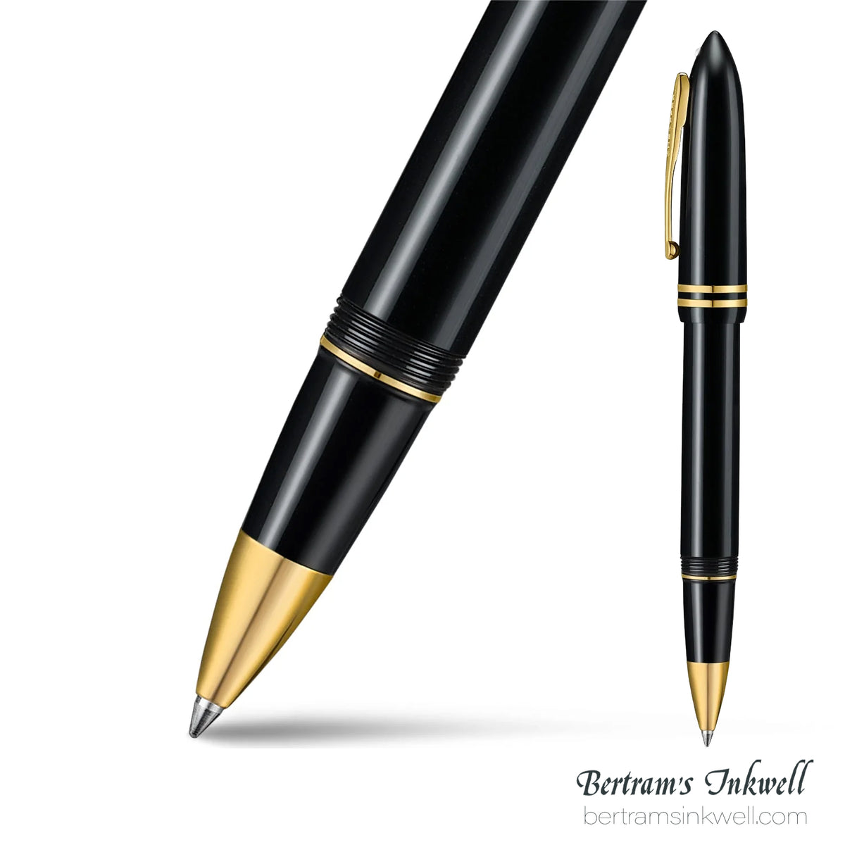 Sheaffer Balance III E893 Glossy Black & Gold Trim Rollerball