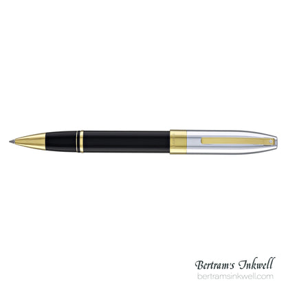 Sheaffer Legacy®  Black Lacquer with Chrome Cap 14K Gold PVD Rollerball