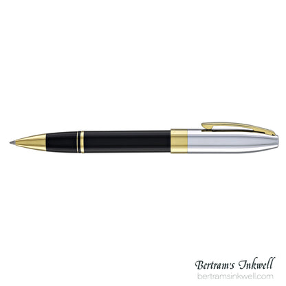 Sheaffer Legacy®  Black Lacquer with Chrome Cap 14K Gold PVD Rollerball
