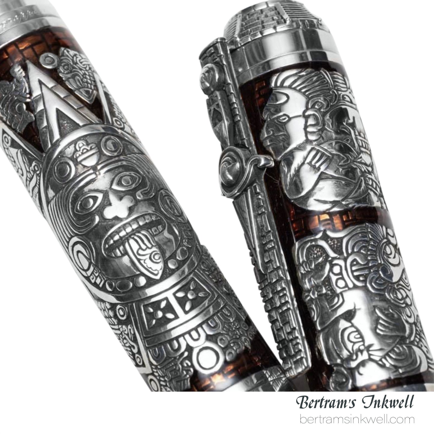 Montegrappa Ancient Mexican Civilizations Silver Limited Edition Rollerball ISCMNRSE, 2012