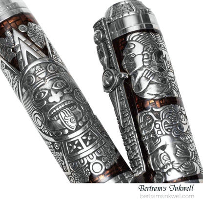 Montegrappa Ancient Mexican Civilizations Silver Limited Edition Rollerball ISCMNRSE, 2012