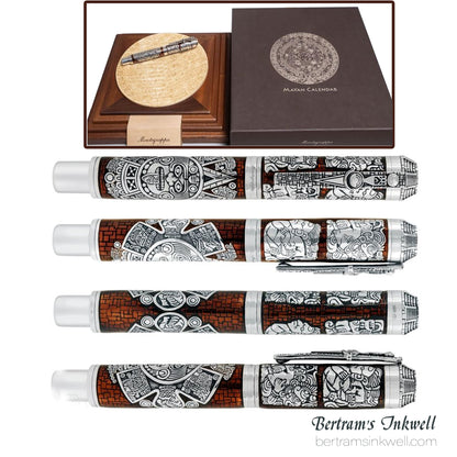 Montegrappa Ancient Mexican Civilizations Silver Limited Edition Rollerball ISCMNRSE, 2012