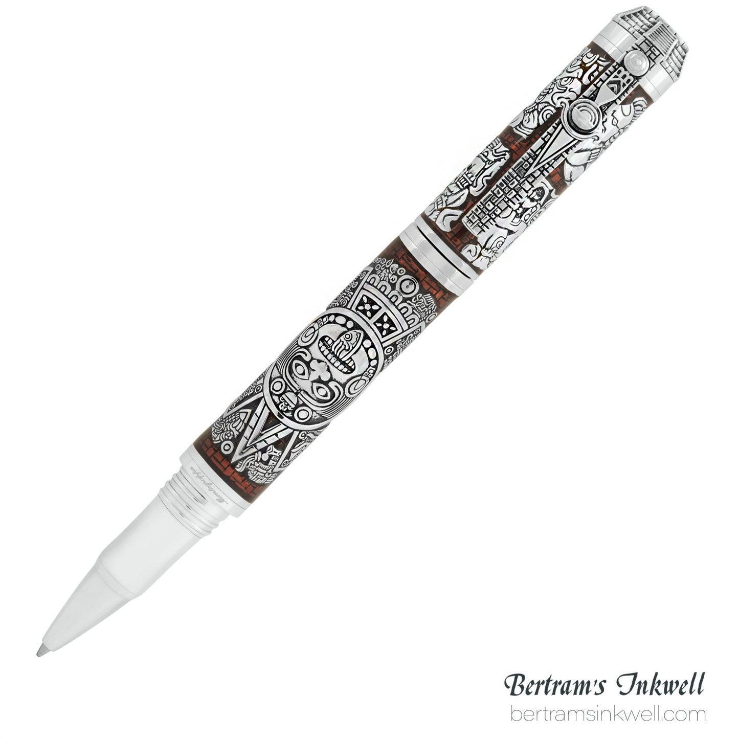 Montegrappa Ancient Mexican Civilizations Silver Limited Edition Rollerball ISCMNRSE, 2012