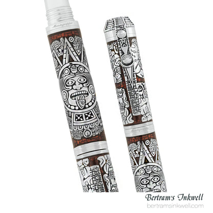 Montegrappa Ancient Mexican Civilizations Silver Limited Edition Rollerball ISCMNRSE, 2012