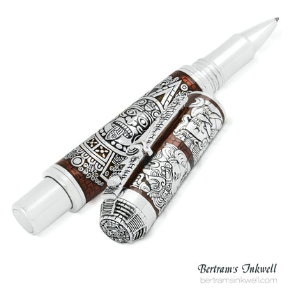 Montegrappa Ancient Mexican Civilizations Silver Limited Edition Rollerball ISCMNRSE, 2012
