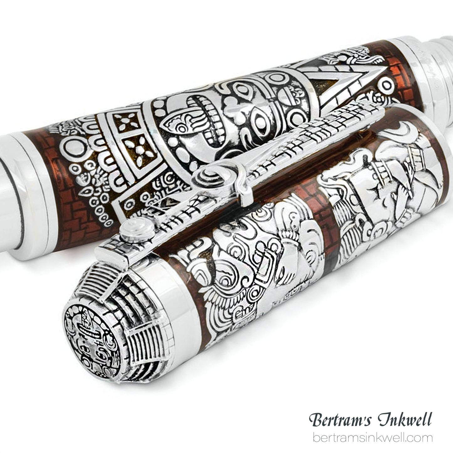 Montegrappa Ancient Mexican Civilizations Silver Limited Edition Rollerball ISCMNRSE, 2012