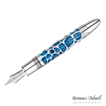 Montblanc Blue Skeleton Fountain Pen Montblanc Meisterstück