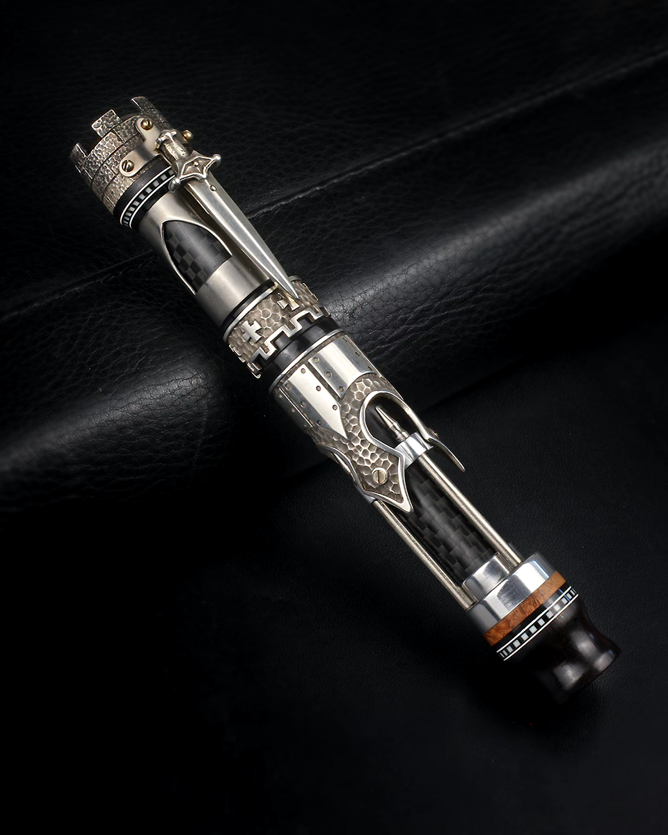 Gisi Pen Company Steampunk Castle Titanium Carbon Fiber Limited Edition Rollerball, 2007