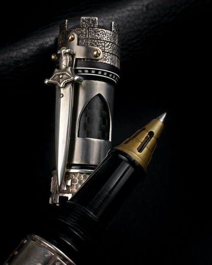 Gisi Pen Company Steampunk Castle Titanium Carbon Fiber Limited Edition Rollerball, 2007