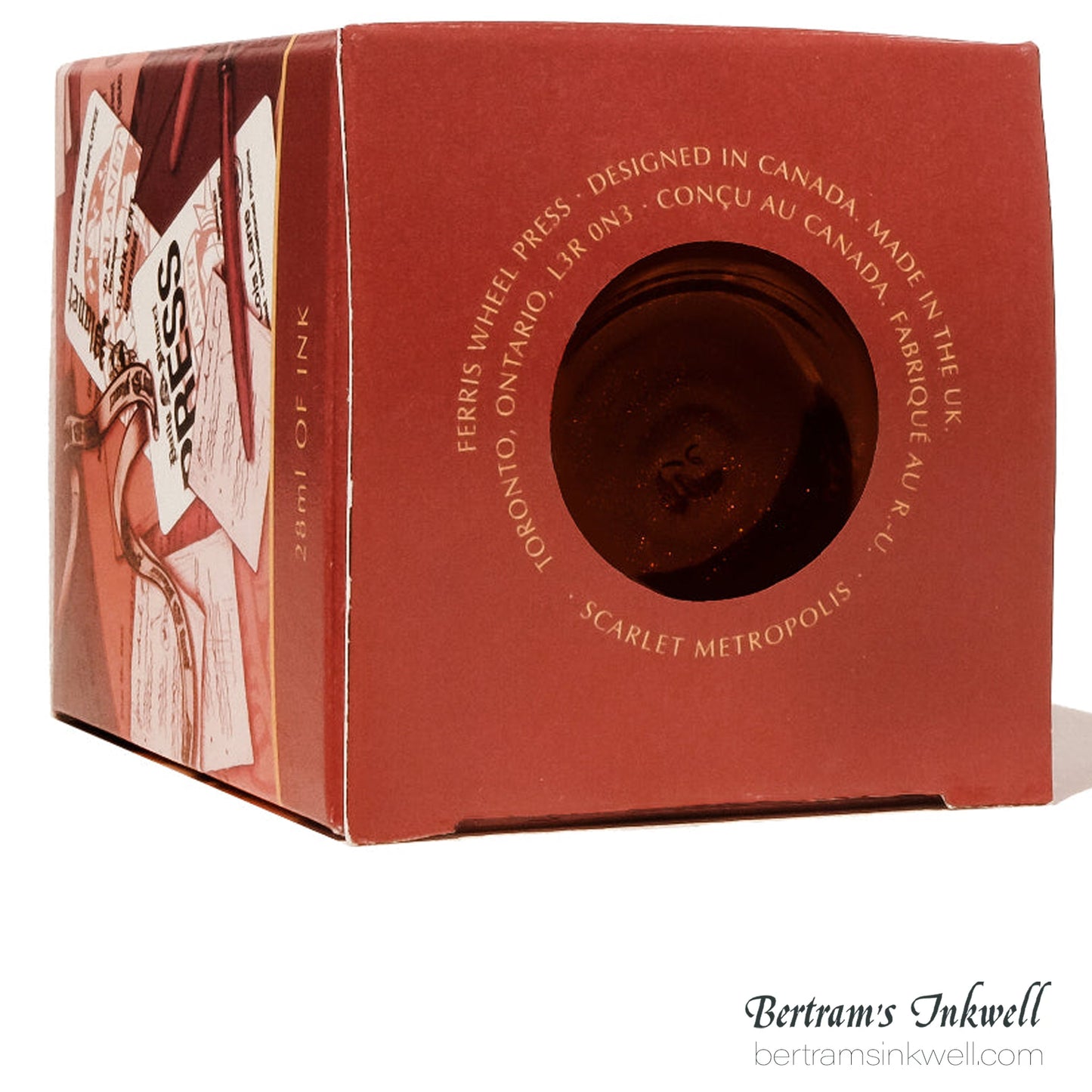 Ferris Wheel Press x Warner Bros Superman - Scarlet Metropolis - 28ml Ink Bottle