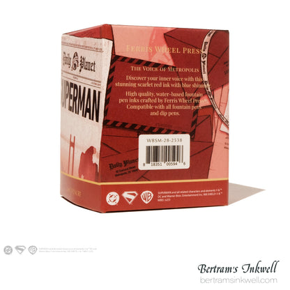 Ferris Wheel Press x Warner Bros Superman - Scarlet Metropolis - 28ml Ink Bottle