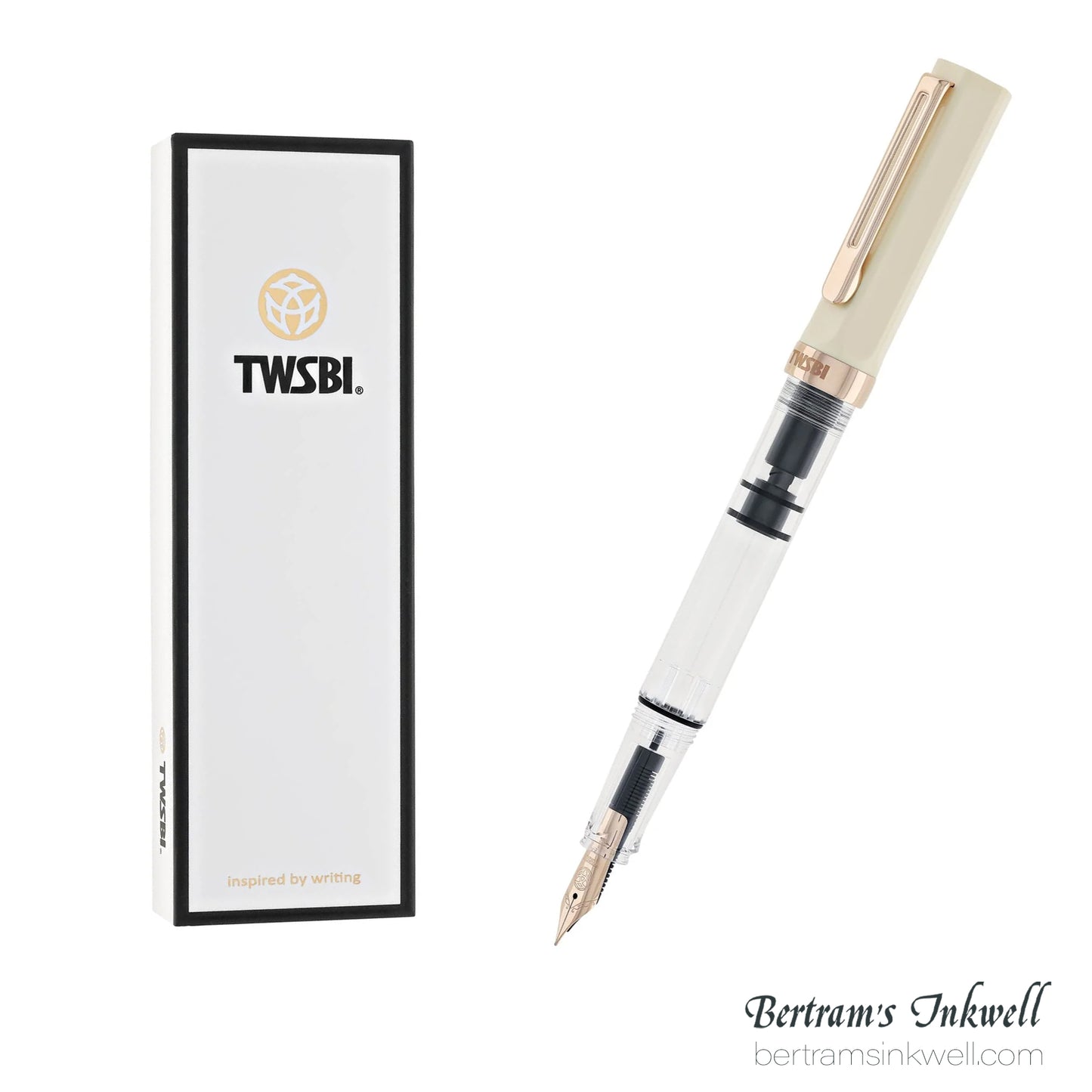 TWSBI ECO Creme with Rose Gold Trim Fountain Pen