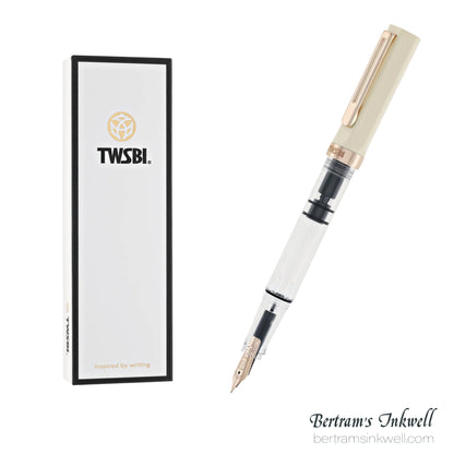 TWSBI ECO Creme with Rose Gold Trim Fountain Pen