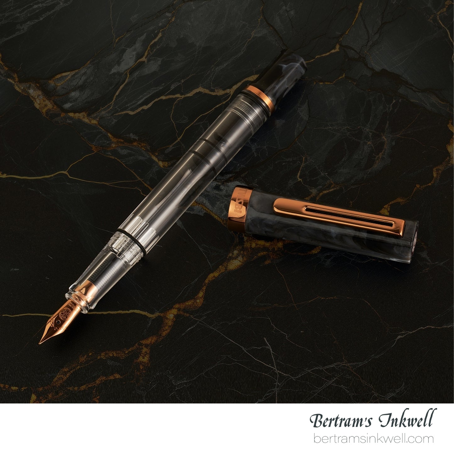 TWSBI Eco Black Marble with Bronze Fountain pen
