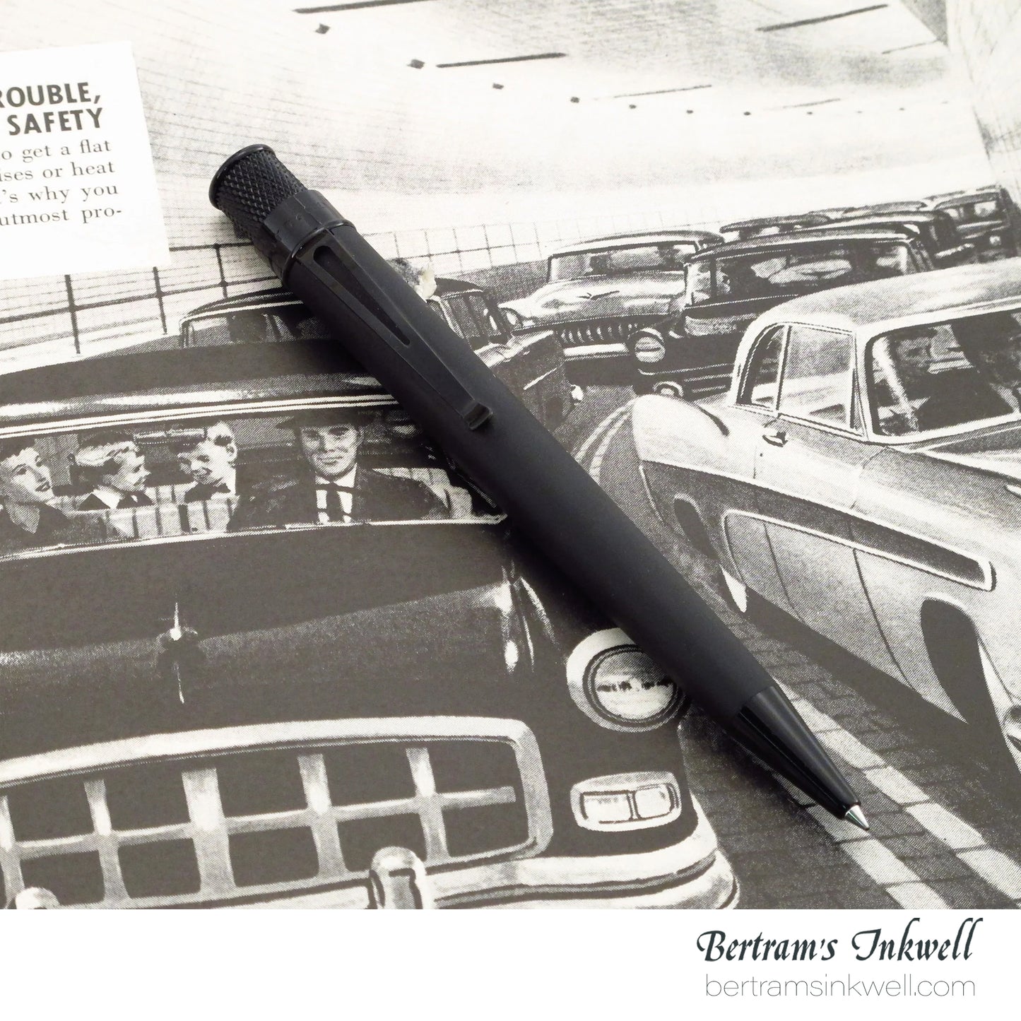 Retro 51 Tornado™ Stealth Lacquer - Matte Black Rollerball