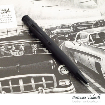 Retro 51 Tornado™ Stealth Lacquer - Matte Black Rollerball
