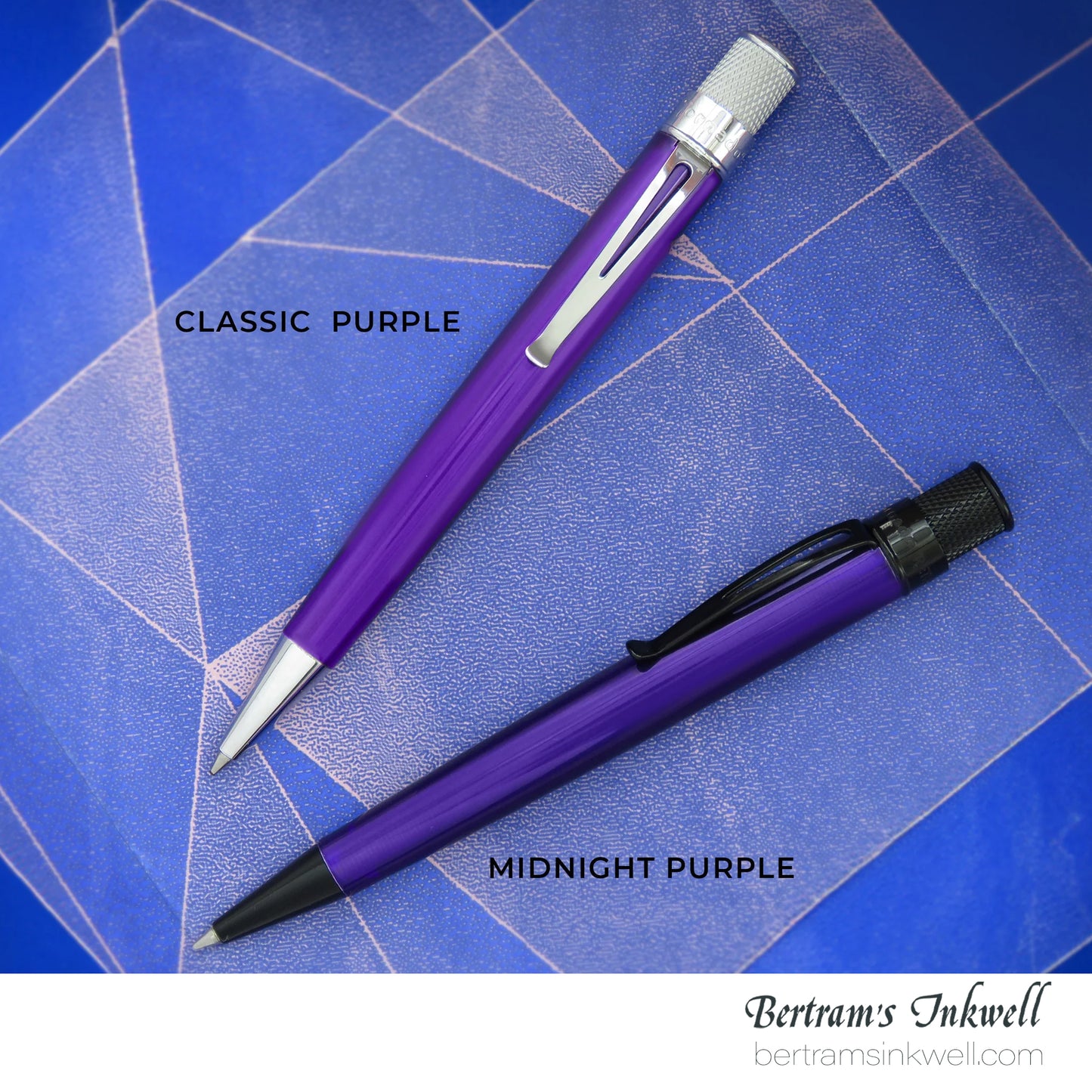 Retro 51 Tornado™ Stealth Lacquer - Midnight Purple Rollerball