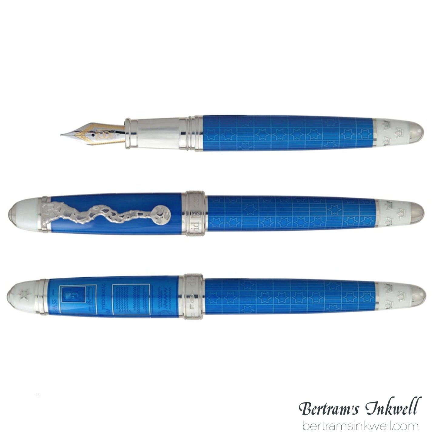 David Oscarson Raoul Wallenberg All Blue Fountain Pen