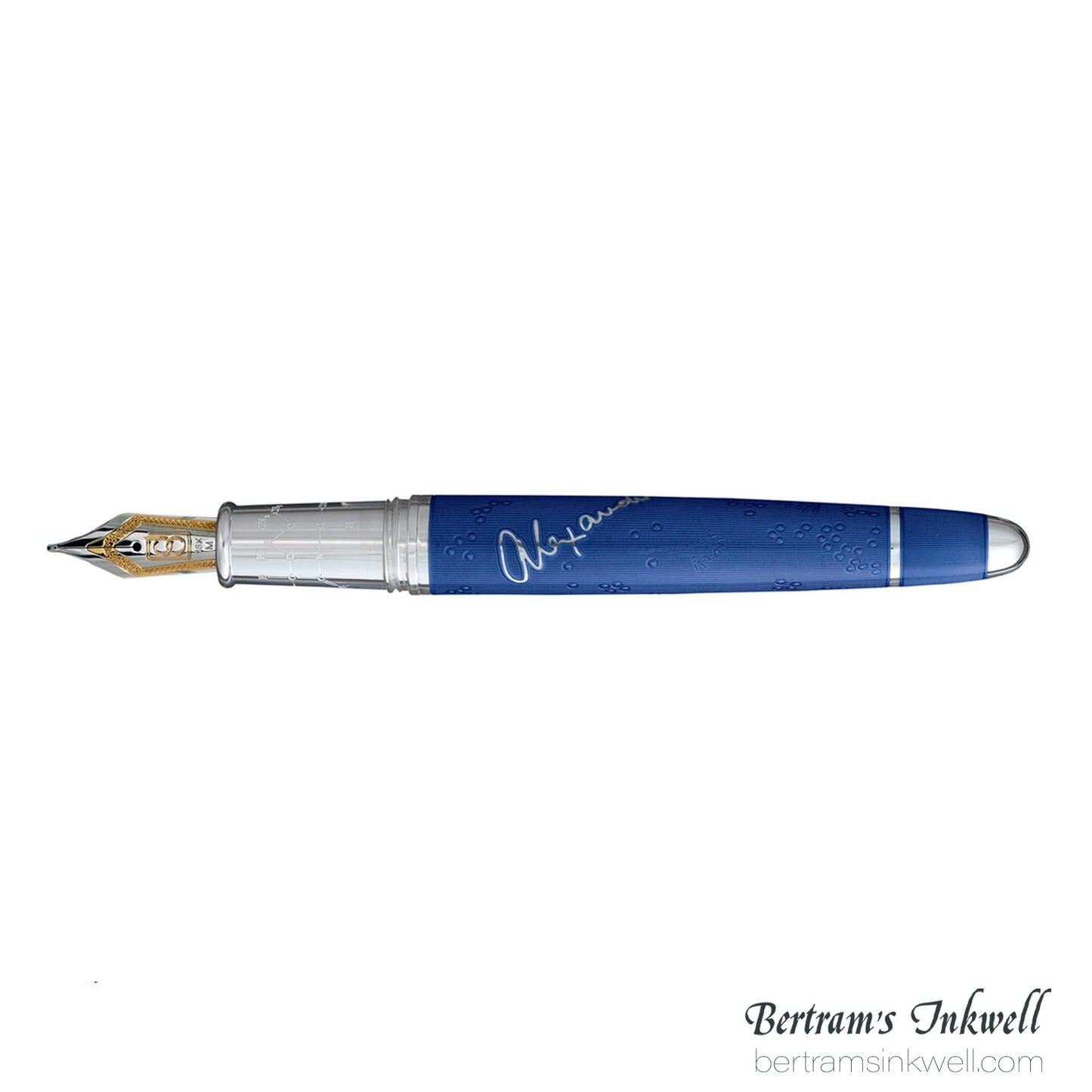 David Oscarson Sir Alexander Fleming Blue Fountain Pen