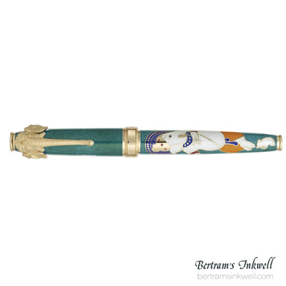 David Oscarson Lord Ganesha Emerald Green Fountain Pen