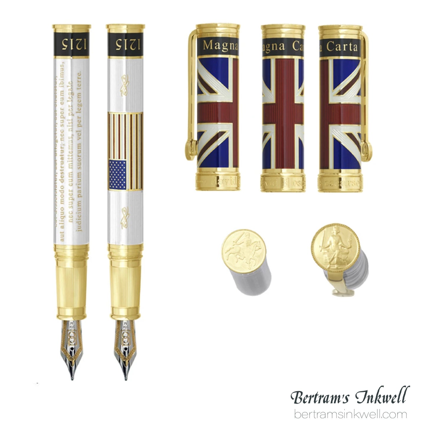 David Oscarson Magna Carta White Fountain Pen