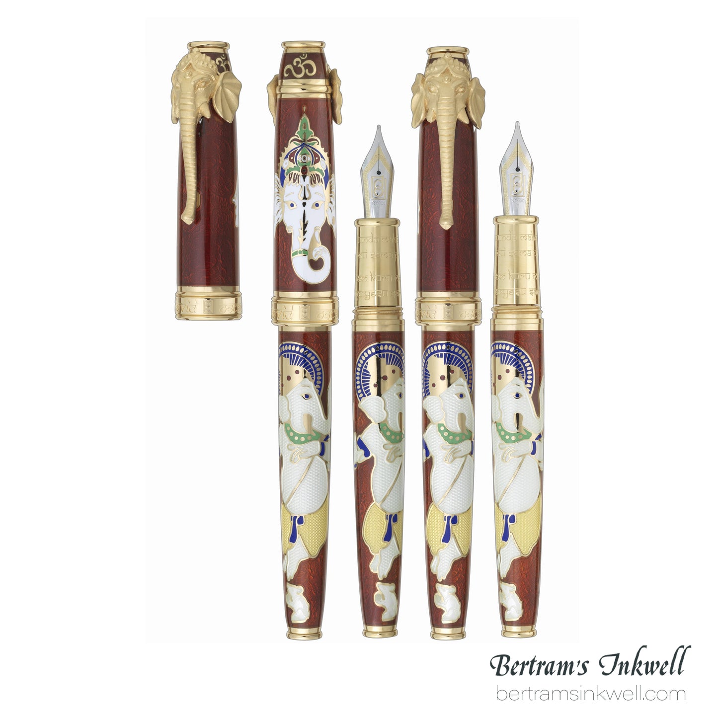 David Oscarson Lord Ganesha Ruby Red Fountain Pen