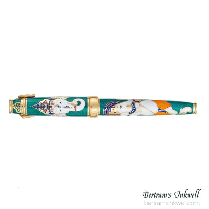 David Oscarson Lord Ganesha Teal Fountain Pen