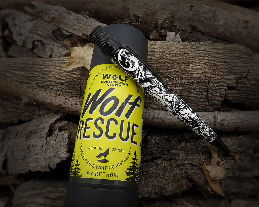 Retro 51 Wolf Rescue Glow in The Dark Ballpoint Pen