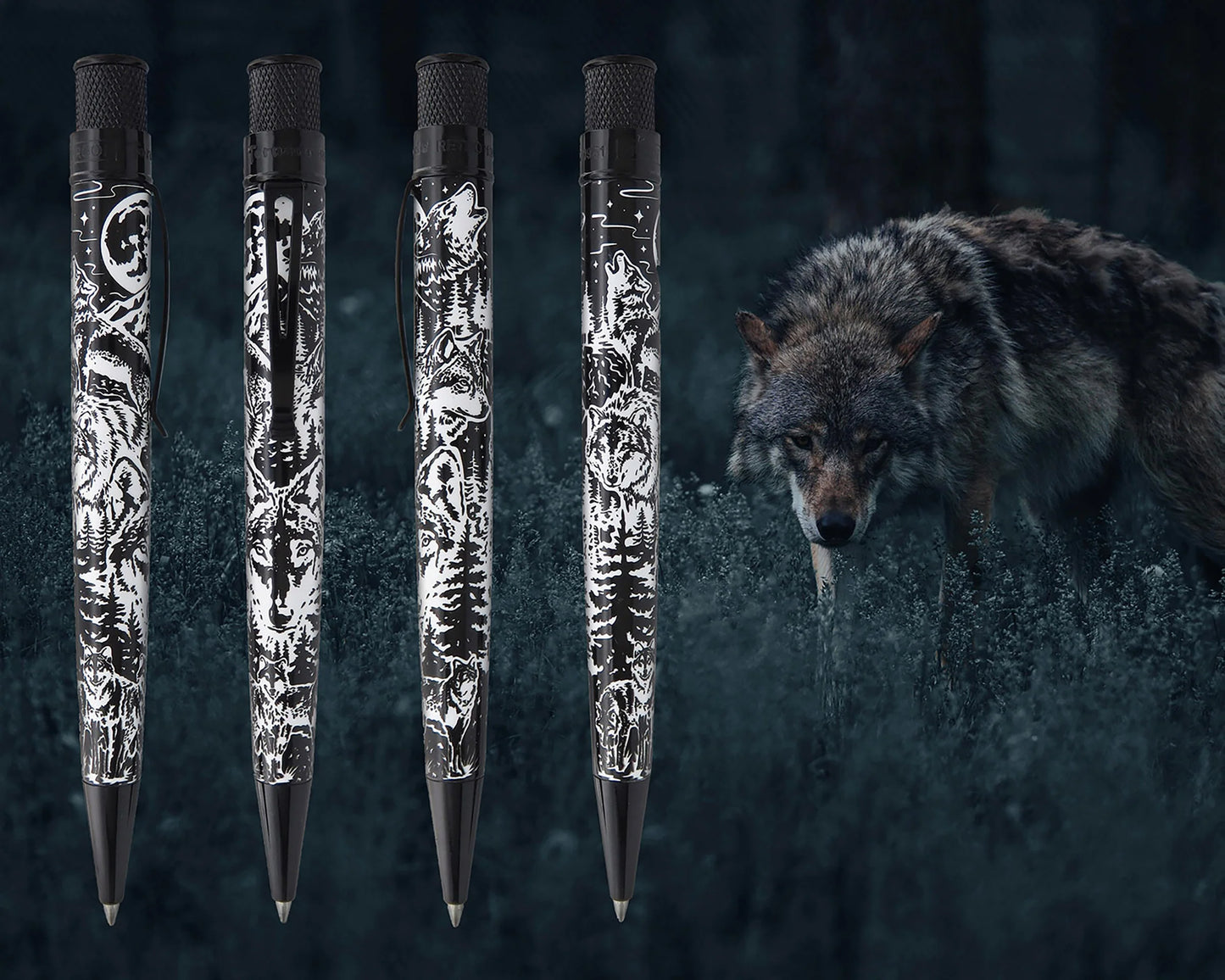 Retro 51 Wolf Rescue Glow in The Dark Ballpoint Pen