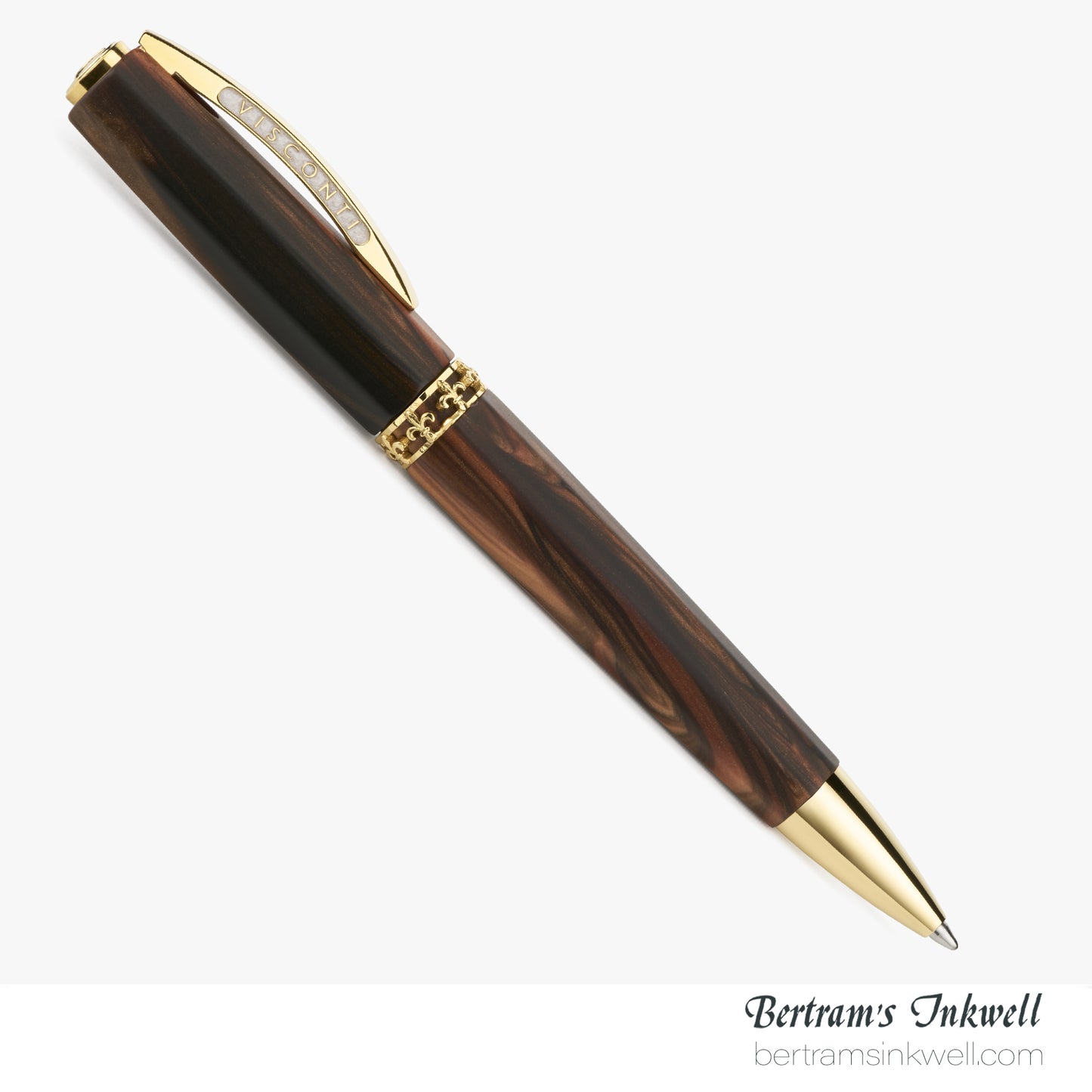 Visconti Medici Briarwood Gold Trim Ballpoint