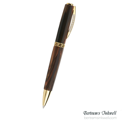 Visconti Medici Briarwood Gold Trim Ballpoint
