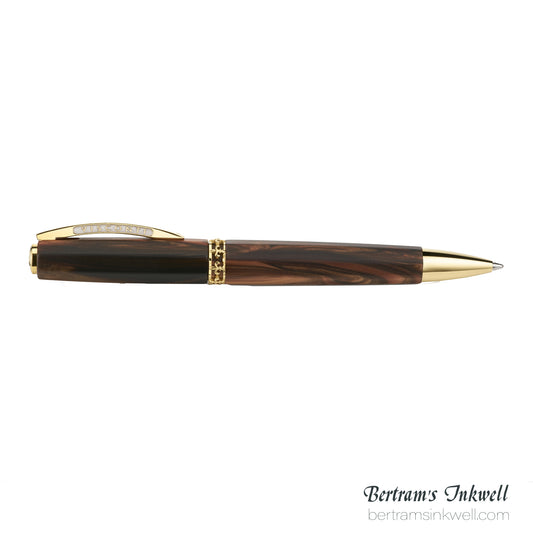 Visconti Medici Briarwood Gold Trim Ballpoint